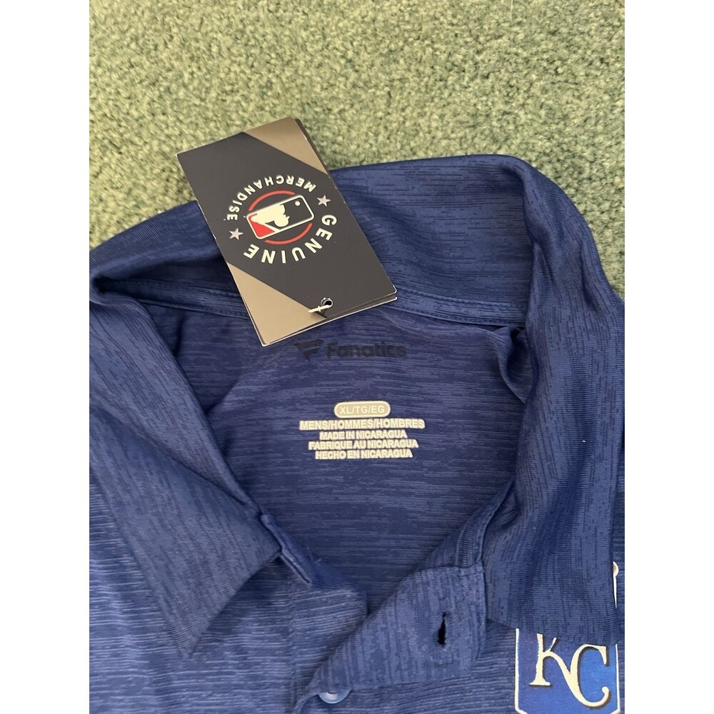 Kansas City Royals MLB AUTHENTIC PRO Fanatics Men's Polo Shirt Size XL